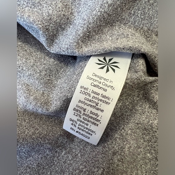 Athleta | Women’s SZ Small | Gray Cropped Journey Jacket | Windbreaker Full Zip - Picture 8 of 11